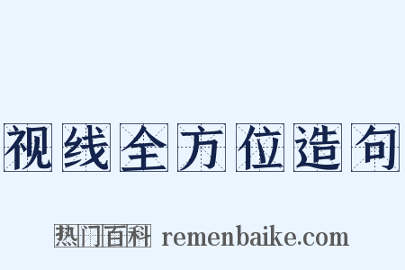 视线全方位造句是什么意思的图片